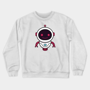 Cute Robot With Circle Head Crewneck Sweatshirt